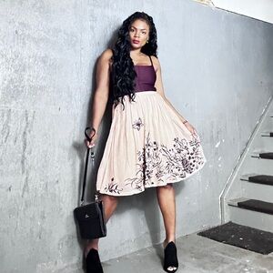 Odille Cotton Embroidery Skirt, 10